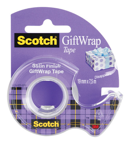 3M - CLIP-15 - Scotch Gift Wrapping Tape Clear