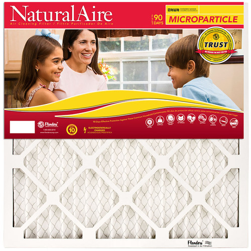AAF Flanders - 85256.01142 - NaturalAire 14 in. W x 20 in. H x 1 in. D Synthetic 10 MERV Pleated Microparticle Air Filter