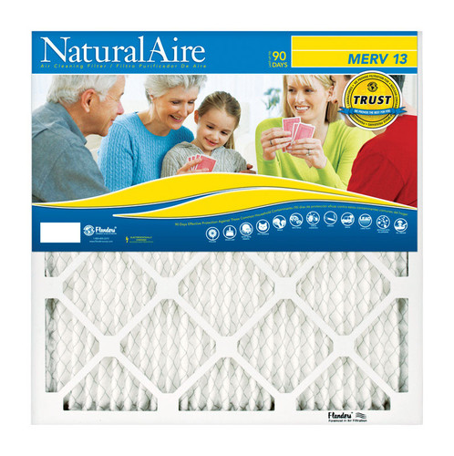 AAF Flanders - 95003.01162 - NaturalAire 16 in. W x 20 in. H x 1 in. D Polyester Synthetic Pleated Air Filter