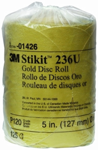 3M - 01426 - Stikit Gold Disc Roll, 5 inch, P120A
