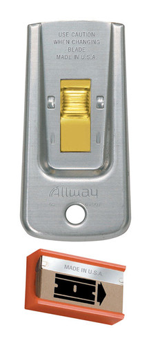 Allway - GS - 1-1/2 in. W Carbon Steel Single-Edge Razor Scraper