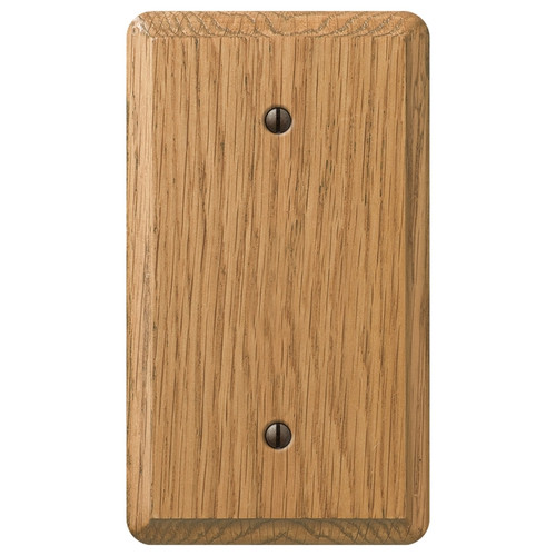 Amerelle - 901BL - Contemporary Unfinished Brown 1 gang Wood Blank Wall Plate - 1/Pack