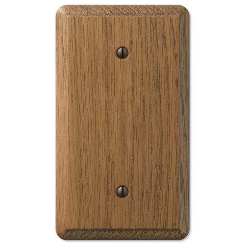 Amerelle - 901B - Contemporary Unfinished Brown 1 gang Wood Blank Wall Plate - 1/Pack
