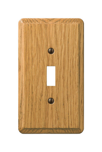 Amerelle - 901TL - Contemporary Brown 1 gang Wood Toggle Wall Plate - 1/Pack