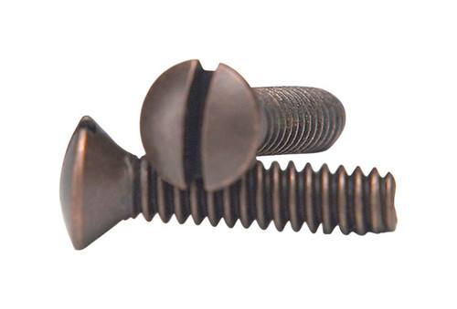 Amerelle - PSDB - Amertac No. 6 x 3/4 in. L Slotted Oval Head Wallplate Screws - 10/Pack