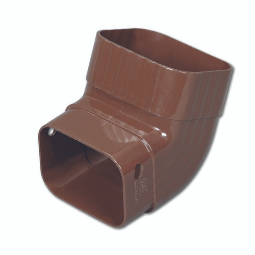 Amerimax - M1627 - 4.25 in. H x 3.25 in. W x 4.25 in. L Brown Vinyl Traditional Gutter Elbow