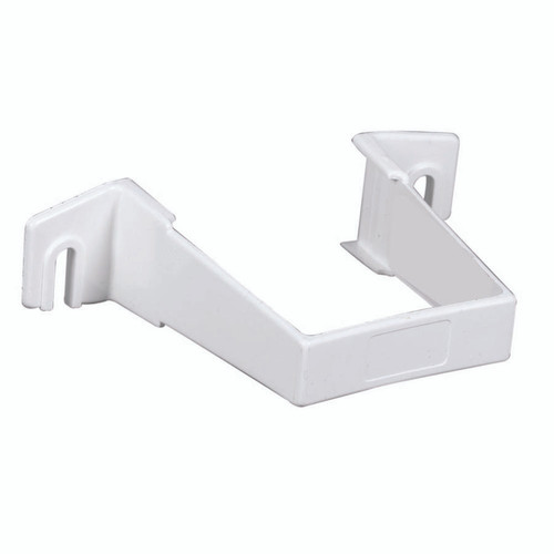 Amerimax - T0534 - 3.3 in. H x 1 in. W x 4.3 in. L White Vinyl Contemporary Downspout Bracket