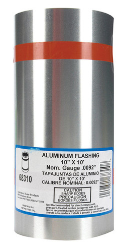 Amerimax - 68310 - 10 in. W x 10 ft. L Aluminum Roll Flashing Silver