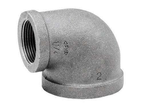 Anvil - 8700125506 - 1 in. FPT x 3/4 in. Dia. FPT Galvanized Malleable Iron Elbow