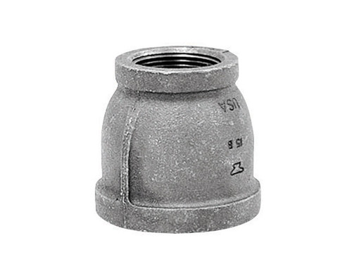 Anvil - 8700135109 - 1/2 in. FPT x 3/8 in. Dia. FPT Galvanized Malleable Iron Reducing Coupling