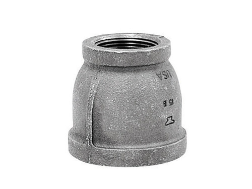 Anvil - 8700135703 - 1-1/2 in. FPT x 1 in. Dia. FPT Galvanized Malleable Iron Reducing Coupling