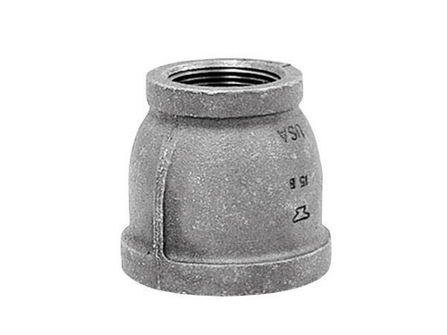 Anvil - 8700135901 - 2 in. FPT x 1-1/4 in. Dia. FPT Galvanized Malleable Iron Reducing Coupling