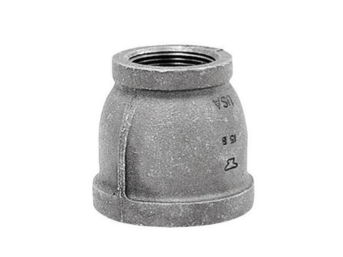 Anvil - 8700134359 - 1 in. FPT x 1/2 in. Dia. FPT Black Malleable Iron Reducing Coupling