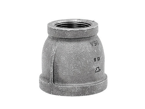 Anvil - 8700134003 - 1/2 in. FPT x 3/8 in. Dia. FPT Black Malleable Iron Reducing Coupling