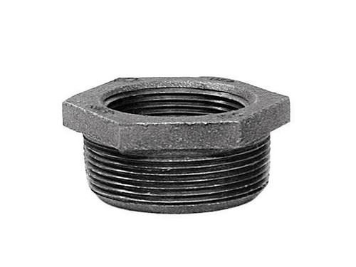 Anvil - 8700129300 - 1 in. MPT x 1/2 in. Dia. FPT Black Malleable Iron Hex Bushing