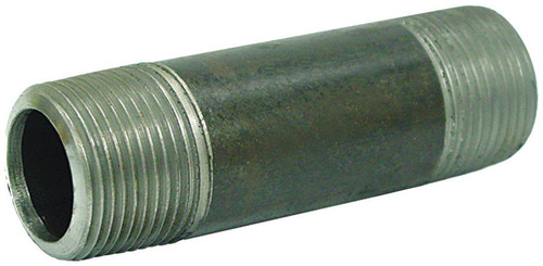Anvil - 8700136859 - 1/4 in. MPT x 2 in. L Black Steel Nipple