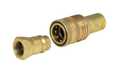 Apache Hose - 39041400 - Steel 1/2 in. Dia. x 1/2 in. Dia. Hydraulic Coupler - 1/Pack