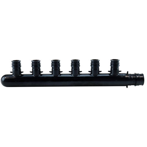 Apollo - EPXM6PT - Pex A 3/4 in. PEX Barb x 1/2 in. Dia. PEX Plastic 6 Port Manifold