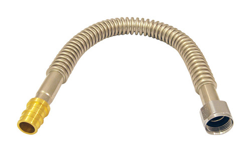 Apollo - EPXCSST18 - PEX A 3/4 in. PEX x 3/4 in. Dia. FPT 18 in. Corrugated Stainless Steel Water Heater Supply Line