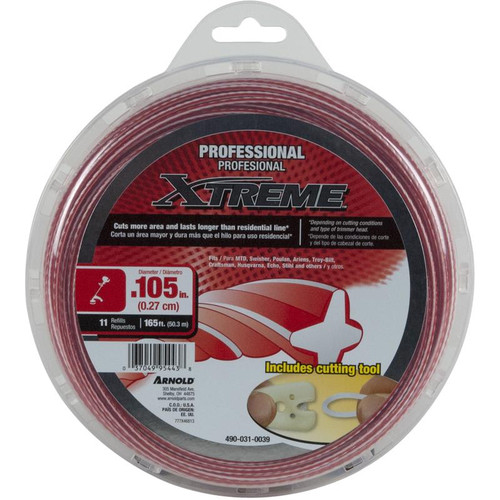 Arnold - 490-031-0039 - Xtreme Professional Grade 0.105 in. Dia. x 165 ft. L Trimmer Line
