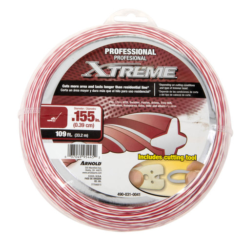 Arnold - 490-031-0041 - Xtreme Professional Grade 0.155 in. Dia. x 109 ft. L Trimmer Line