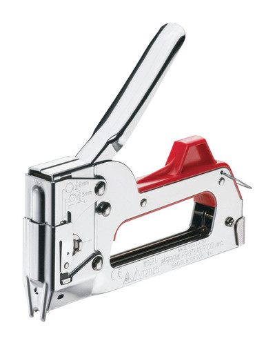 Arrow Fastener - T2025-6 - 5/16 in. Flat, Round Stapler and Tacker Red/Silver