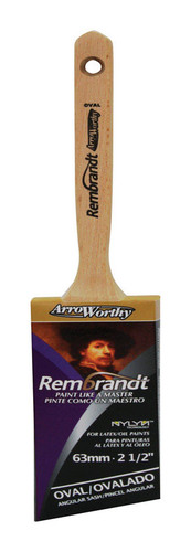 Arroworthy - 64202-1/2 - Rembrandt 2-1/2 in. W Semi-Oval Angle Paint Brush
