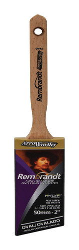 Arroworthy - 64202 - Rembrandt 2 in. W Semi-Oval Angle Paint Brush