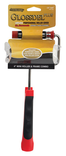 Arroworthy - 411JB-GLP3C - Glossdel Plus 4 in. W Jumbo Mini Paint Roller Frame and Cover Threaded End