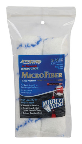 Arroworthy - 6.5-MFR4JCTP - Barracuda Microfiber 6.5 in. W x 9/16 in. Paint Roller Cover - 2/Pack