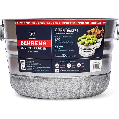 Behrens - 32S - 9.3 gal. Steel Bushel Basket Round