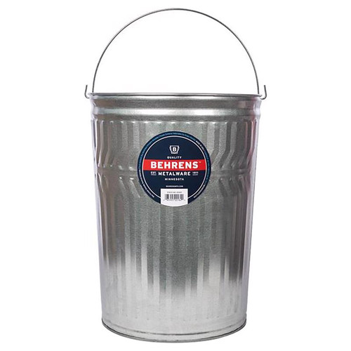 Behrens - UGL20 - 20 gal. Galvanized Steel Garbage Can Animal Proof/Animal Resistant