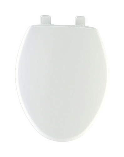 Bemis - 180SLOW-000 - Mayfair Slow Close Elongated White Plastic Toilet Seat