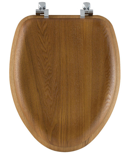 Bemis - 19601CP-263 - Mayfair Elongated Oak Wood Toilet Seat