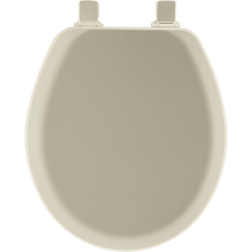 Bemis - 41EC-006 - Mayfair Never Loosens Round Bone Molded Wood Toilet Seat