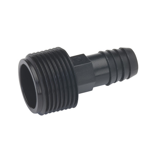 Mueller - 169-526 - 3/4 in. MPT x 1/2 in. Dia. Barb Plastic Adapter