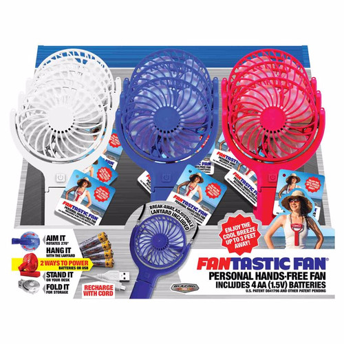 Blazing LEDz - 702532 - Fantastic Fan Hands Free Personal Fan Plastic - 1/Pack