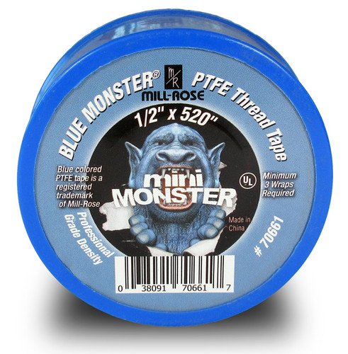 Blue Monster - 70661 - Blue 520 in. L x 1/2 in. W Thread Seal Tape