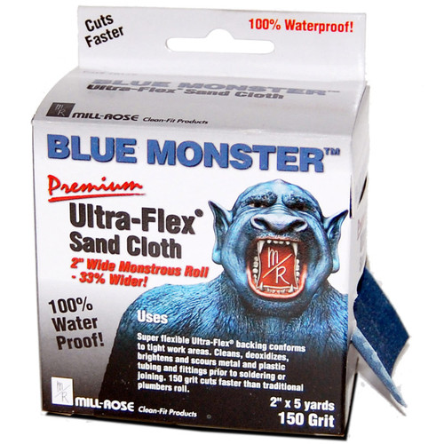 Blue Monster - 70172 - Ultra-Flex 5 yd. L x 2 in. W 150 Grit Aluminum Oxide Sanding Cloth - 1/Pack