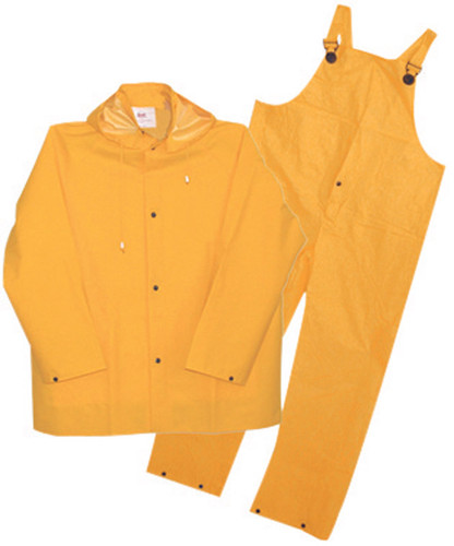 Boss - 3PR0300YL - Yellow PVC-Coated Polyester Rain Suit L