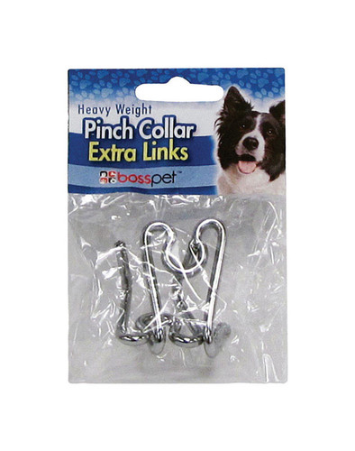 Boss Pet - 12124 - PDQ Silver Chain Dog Pinch Collar Links Medium/Large
