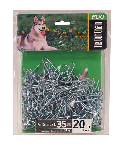 Boss Pet - 27220 - PDQ Silver Swivel Steel Dog Tie Out Chain Small/Medium