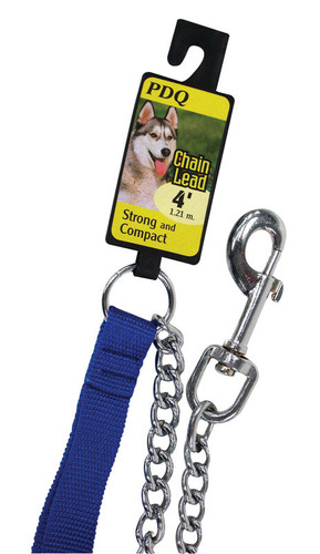 Boss Pet - 12540 - PDQ Silver Chain Lead Steel Dog Leash Small/Medium