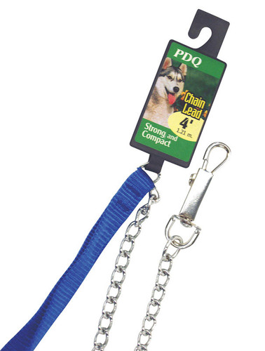 Boss Pet - 12902 - PDQ Silver Chain Lead Steel Dog Leash Medium
