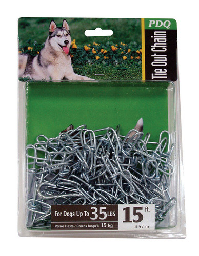 Boss Pet - 27215 - PDQ Silver Swivel Steel Dog Tie Out Chain Small/Medium