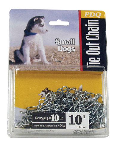 Boss Pet - 53010 - PDQ Silver Swivel Steel Dog Tie Out Chain Small
