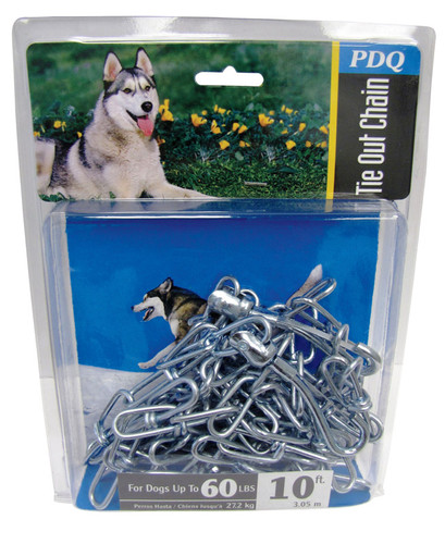 Boss Pet - 43710 - Silver Steel Dog Tie Out Chain Large