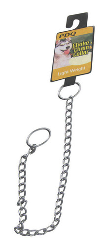 Boss Pet - 12712 - Silver Lightweight Steel Dog Choke Chain Collar Small/Medium
