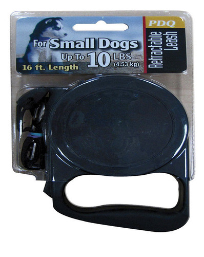Boss Pet - 11436 - Black Retractable Lead Cotton/Nylon Dog Retractable Leash Small