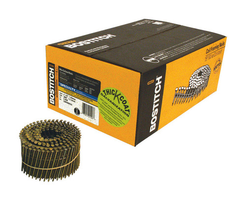 Bostitch - C8R90BDG - 2-1/2 in. 13 speed Angled Coil Siding Nails 15 deg. Ring Shank - 3600/Pack